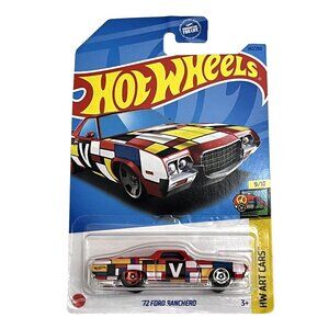 Hot Wheels 72 Ford Ranchero Art Cars 142/250 Red 2021 NOC
